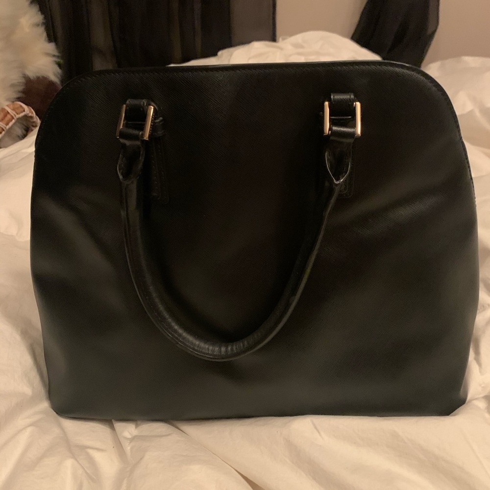 Black top handle purse - Picture 2 of 5
